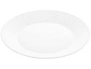 PRATO RASO DE VIDRO OPALINO HARENA BRANCO 27cm