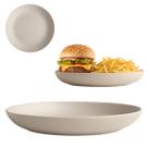 Prato Raso Ecológico De Bambú Resistente Buffet 20cm
