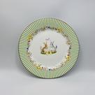 Prato Raso Em Cerâmica Pascoa Garden 26,5cm Luiz Salvador
