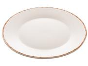Prato raso em porcelana Bambu Lyor 27,5 cm