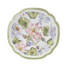 Prato Raso Flores Coloridas Cerâmica Scalla 27,5cm