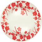 Prato Raso Jardim Oriental 24cm Cerâmica Premium Branco Biona Prato Raso Jardim Oriental 24cm Cerâmica Premium Branco Biona