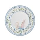 Prato Raso Lírio da Páscoa Decorativo Mesa Posta 30cm