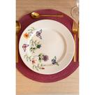 Prato Raso Lyor Botanique 28cm Branco Cerâmica