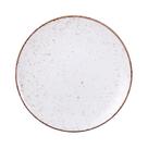 Prato Raso Marrom em Porcelana Decorada 28 cm Rústico Tramontina