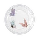 Prato Raso Melamina 28cm Mesa Posta Almoço Estampa Borboleta Prato Raso Melamina 28cm Mesa Posta Almoço Estampa Borboleta