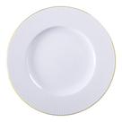 Prato Raso Mesh Filetado em Porcelana 28cm Branco Tramontina