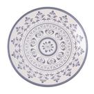 Prato raso porto 25cm azul ceramica