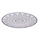 Prato Raso Porto 25cm Azul Cerâmica - Wolff