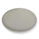Prato Raso Redondo com Borda Reta de Melamina Areia Branca 26,7cm Leve Resistente - Gourmet Mix