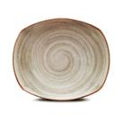 Prato Raso Retangular 29.5x25.2cm de Porcelana - Artisan