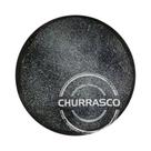 Prato Raso Tramontina Churrasco Carbon em Porcelana Decorada 25 cm