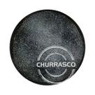 Prato Raso Tramontina Churrasco Carbon em Porcelana Decorada 25 cm