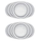 Prato Raso Vidro Duralex 23cm Diamante 12 Unidades - Nadir