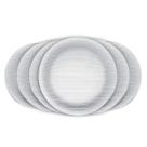 Prato Raso Vidro Duralex 23cm Diamante 6 Unidades - Nadir