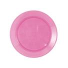Prato red. acril 15cm strawplast rosa c/10