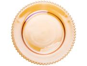 Prato Redondo 20cm Âmbar Raso Wolff - Mesa Cristal Pearl