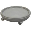 Prato Redondo com Roda 20cm para Vasos