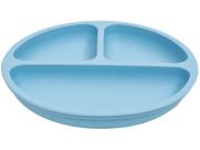 Prato Refeição Infantil Silicone C/ 3 Divisória Ventosa Buba