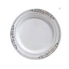 Prato Refeição Vintage Prata - 6 unidades - Silver Festas