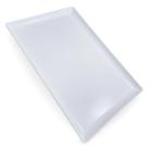 Prato Retangular de Melamina Grande 35 X 24 Cm Travessa Branca Grande De Plástico Servir Saladas Tábua Self-service Comida Japonesa Sushi Bestfer