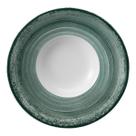 Prato Risoto 27cm Porcelana Schmidt - Dec. Esfera Verde 2418 Prato Risoto 27cm Porcelana Schmidt - Dec. Esfera Verde 2418