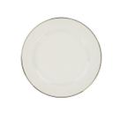 Prato Sobremesa 19cm Porcelana Schmidt - Dec. Filetado Prata Itamaraty 0012 Prato Sobremesa 19cm Porcelana Schmidt - Dec. Filetado Prata Itamaraty 0012