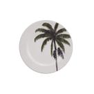 Prato Sobremesa 19cm Porcelana Schmidt - Dec. Palmeiras 2258