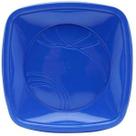 Prato Sobremesa Bio Quadrado 15cm Azul Trik - 10 unid