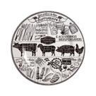 Prato Sobremesa Cerâmica Churrasqueiro Alleanza 20cm 2ªLinha