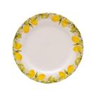 Prato Sobremesa Cerâmica Lyor Siciliano 20cm Limão Amarelo