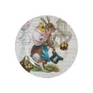 Prato Sobremesa Coelho Easter Vintage Alleanza 1 Unidade Prato Sobremesa Coelho Easter Vintage Alleanza 1 Unidade