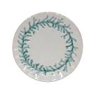 Prato Sobremesa de Cerâmica Coral Relevo Turquesa 20cm