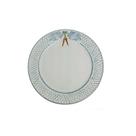 Prato Sobremesa em Cerâmica Relevo Coelho Azul 21cm Luiz Salvador