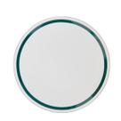 Prato Sobremesa Filete Ouro e Verde 20cm 6un Trés Classic LHermitage