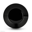Prato Sobremesa Harena 19CM Vidro Temperado Preto Luminarc 5840