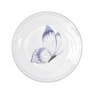 Prato Sobremesa Melamina Borboleta 23cm Parece Porcelana Prato Sobremesa Melamina Borboleta 23cm Parece Porcelana