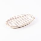 Prato sobremesa oval alt 2,5 cm x comp 22 cm x larg 13