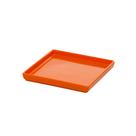 Prato Square Quadrado 13,5x13,5 Laranja em Polipropileno Linha Tropical VEM