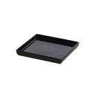 Prato Square Quadrado 13,5x13,5 Preto em Polipropileno Linha Tropical VEM Cozinha Servir