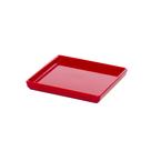Prato Square Quadrado 13,5x13,5 Vermelho em Polipropileno Linha Tropical VEM Prato Square Quadrado 13,5x13,5 Vermelho em Polipropileno Linha Tropical VEM