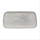 Prato Travessa Retangular Decorativo Branco Louça MDF 35cm