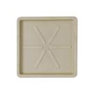 Prato Vasart Para Vaso Quadrado Camurça - 25 x 3 cm