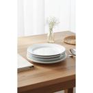 Pratos Acrílico Refeição 22cm Branco Resistente - Kit 50un