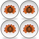 Pratos de Ação de Graças Tiny Expressions Melamine Kids, conjunto de 4