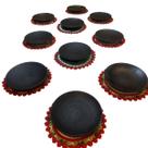 Pratos de Barro Capixaba Kit 10 Unidades Mesa Posta Rústica Artesanal Louça Decorativa Cozinha Brasileira.