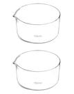 Pratos de cristalização QWORK 1000mL Borosilicato 3.3 Glass, pacote com 2 unidades Pratos de cristalização QWORK 1000mL Borosilicato 3.3 Glass, pacote com 2 unidades