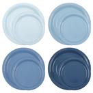 Pratos de festa AimFun Dusty Blue Gradient Papel 18 cm 23 cm 96 unidades Pratos de festa AimFun Dusty Blue Gradient Papel 18 cm 23 cm 96 unidades