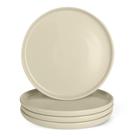 Pratos de Jantar Amazon Basics 4 Peças 27 cm Cerâmica Marfim