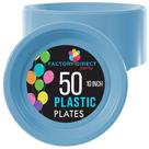 Pratos de jantar de plástico Exquisite Light Blue 25 cm 50 unidades x350g